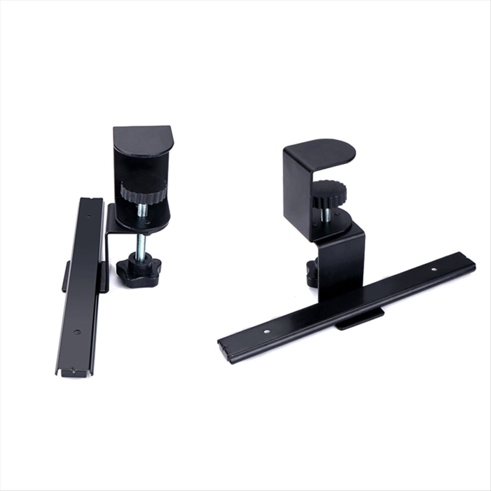 Adjustable Keyboard Tray Under Desk Slide Undermount Keyboard Holder Clamp-On Rail Height Adjustable 4852840233959