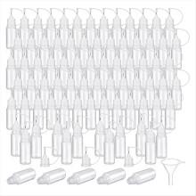 100 Pcs 0.34oz Applicator Bottle Mini Needle Tip Glue Bottle Applicator Precision Translucent Glue for Acrylic Painting
