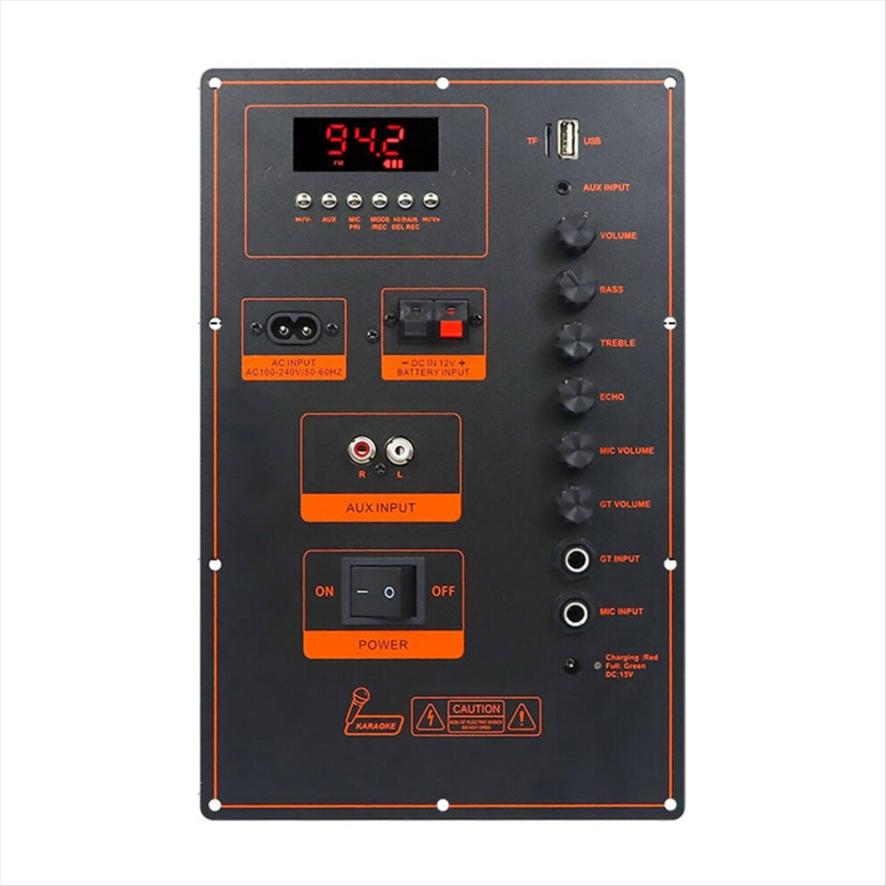 2X50w High Power -Bluetooth Amplifier Board Trolley Speaker Outdoor Audio Amp Module Dual Channel Stereo Amp 4852840230385