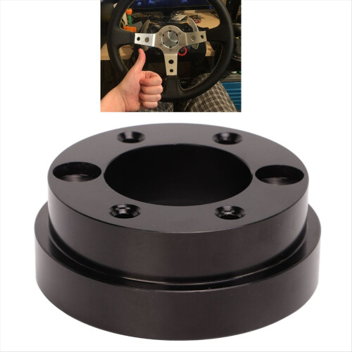 Adaptador de volante de alumínio de 70 mm para jogos de simulação de corrida, compatível com volantes G29 de 13/14 polegadas. 1
