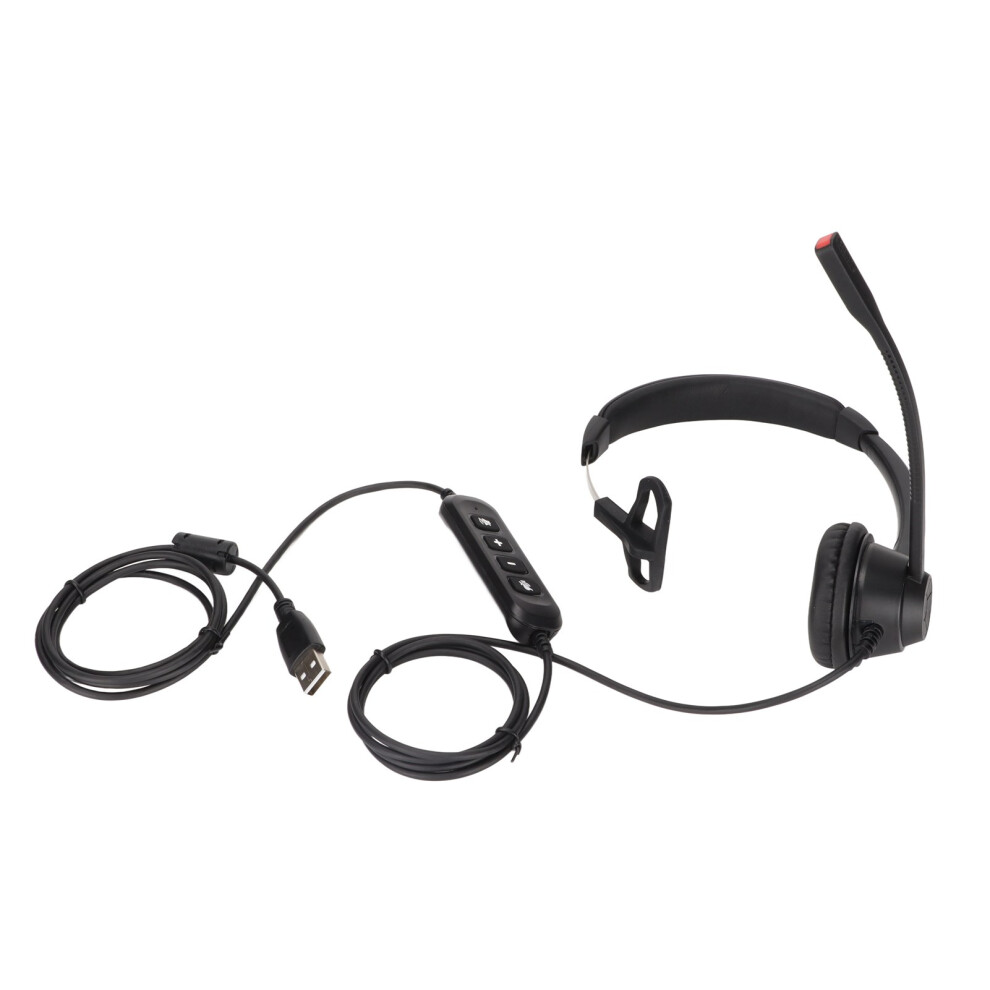 Usb Headset With Noise Cancellation Microphone Hd Audio Uc Optimization Call Control Buttons Ergonomic Design For Business Conference Online Education 9420858052128