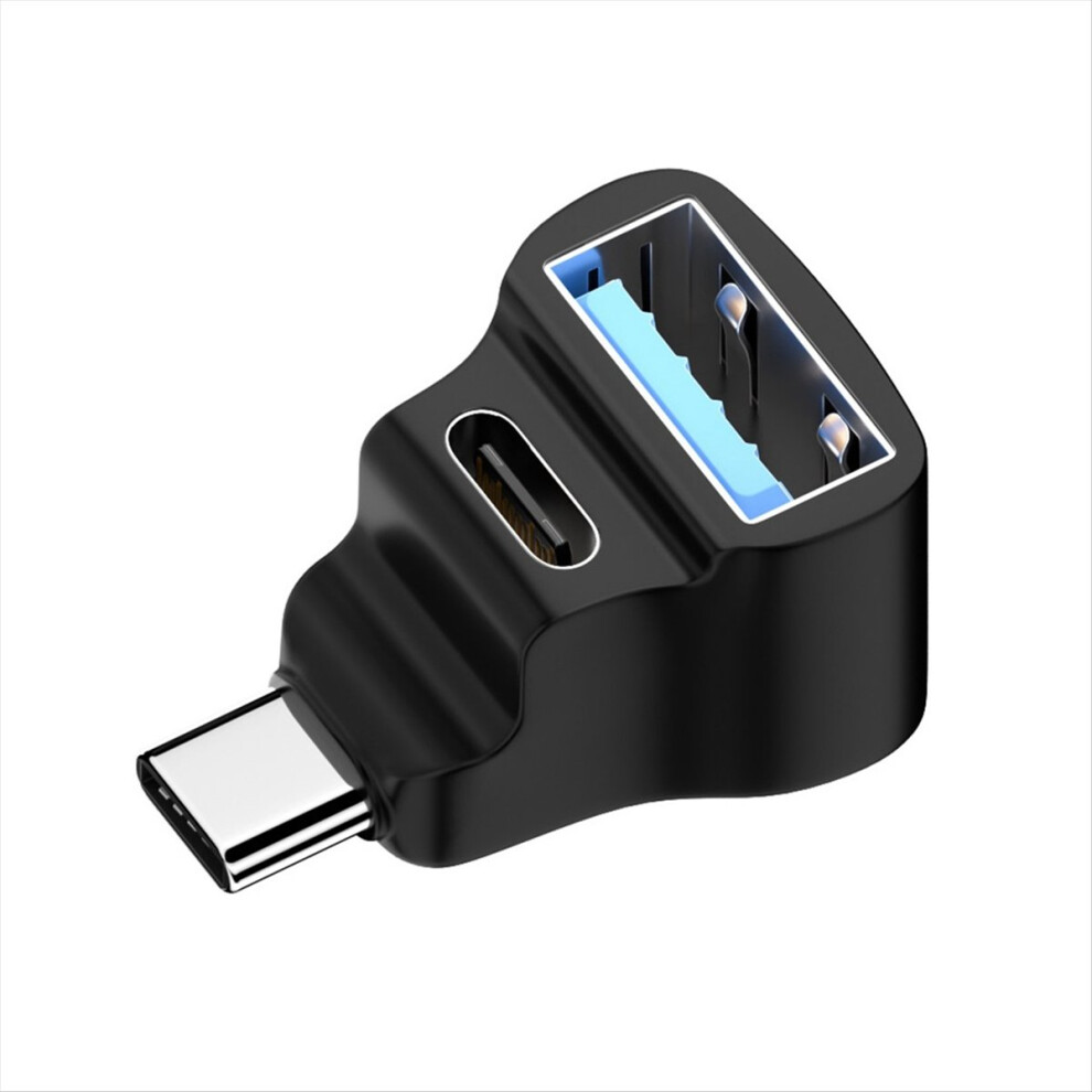 Usb-C To Usb-C Usb-A Adapter 20Gbps Usb-C Male To Usb-C Usb-A Female Adapter 8K 60Hz 180 Degree U-Shaped For 4852840234949