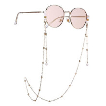 Chaîne élégante pour lunettes de soleil et de lecture, chaîne légère, boucles en caoutchouc ajustables, chaîne décorative tendance,