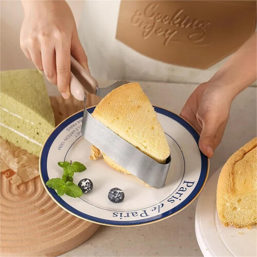 Cake Leveling Tool with Adjustable Layer Cutter, Stainless Steel Cake Slicer and Server 1