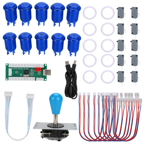 Zero Delay USB Encoder For Arcade Game Machine LED Arcade Game DIY Parts Game Controller Support Raspberry Pi Retro Controller Heat Resistant Plastic