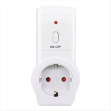 Draadloze afstandsbediening Slimme timer Stopcontactschakelaar 220V Muur 433mhz Programmeerbare Stopcontactschakelaar EU-stekker