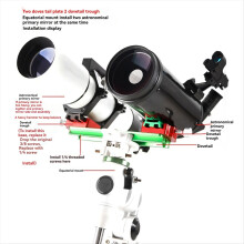 Plate 250mm Equatorial Telescope Dovetail Plate One Adapter Two Short Plate Astronomical Telescope Accessories Green