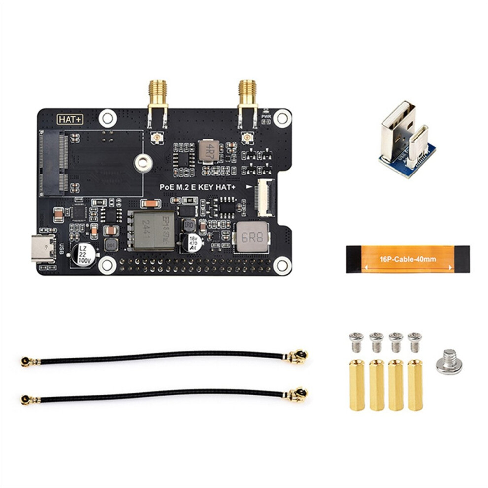 Pcie To M.2e Key Adapter With Poe Function For 5,Compatible With Ngff(M.2e Key)Wireless Nic 4852840235113