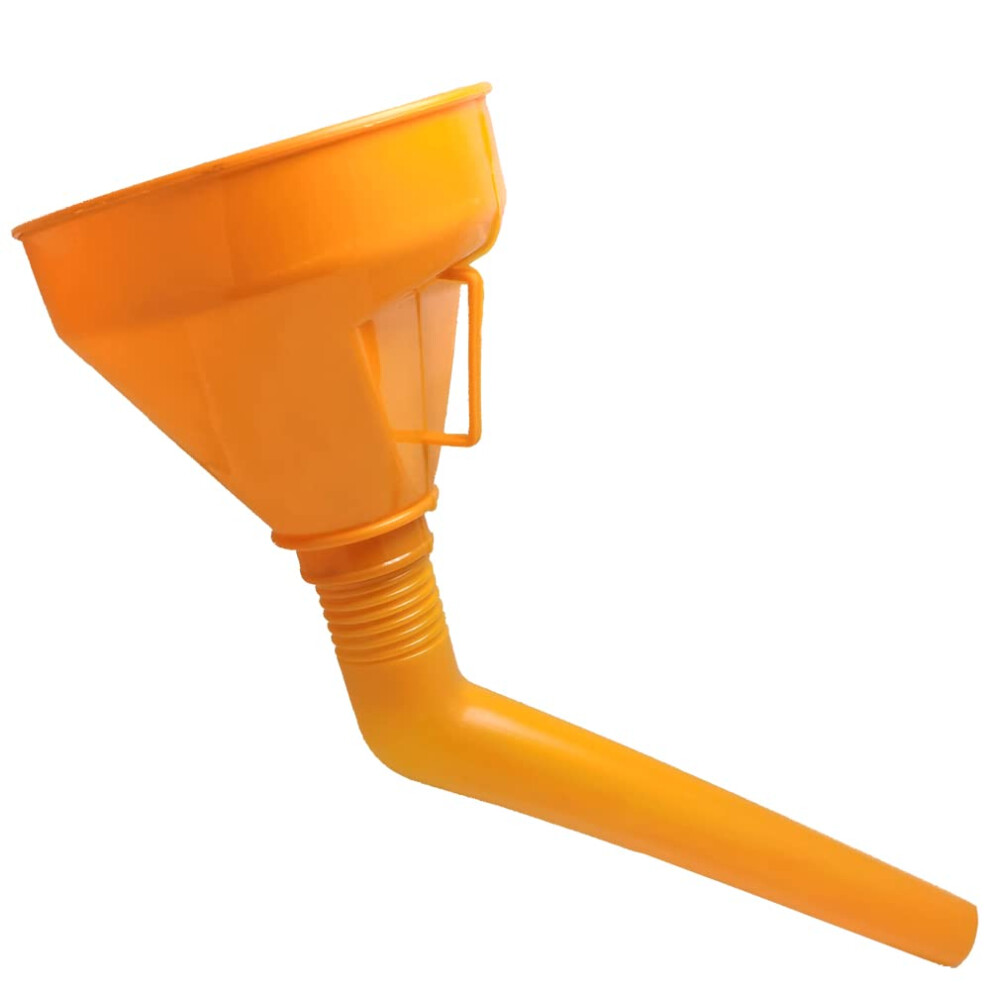 Wide Mouth Fuel Funnel With Hose And Alloy Mesh Filter For Automotive Oil And Gasoline 9189345648489