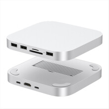 For Mini USB C Hub with M.2 SSD Enclosure for Mini / Pro Stand Type-C Dock Station USB3.2 SD/TF4.0 MC25H