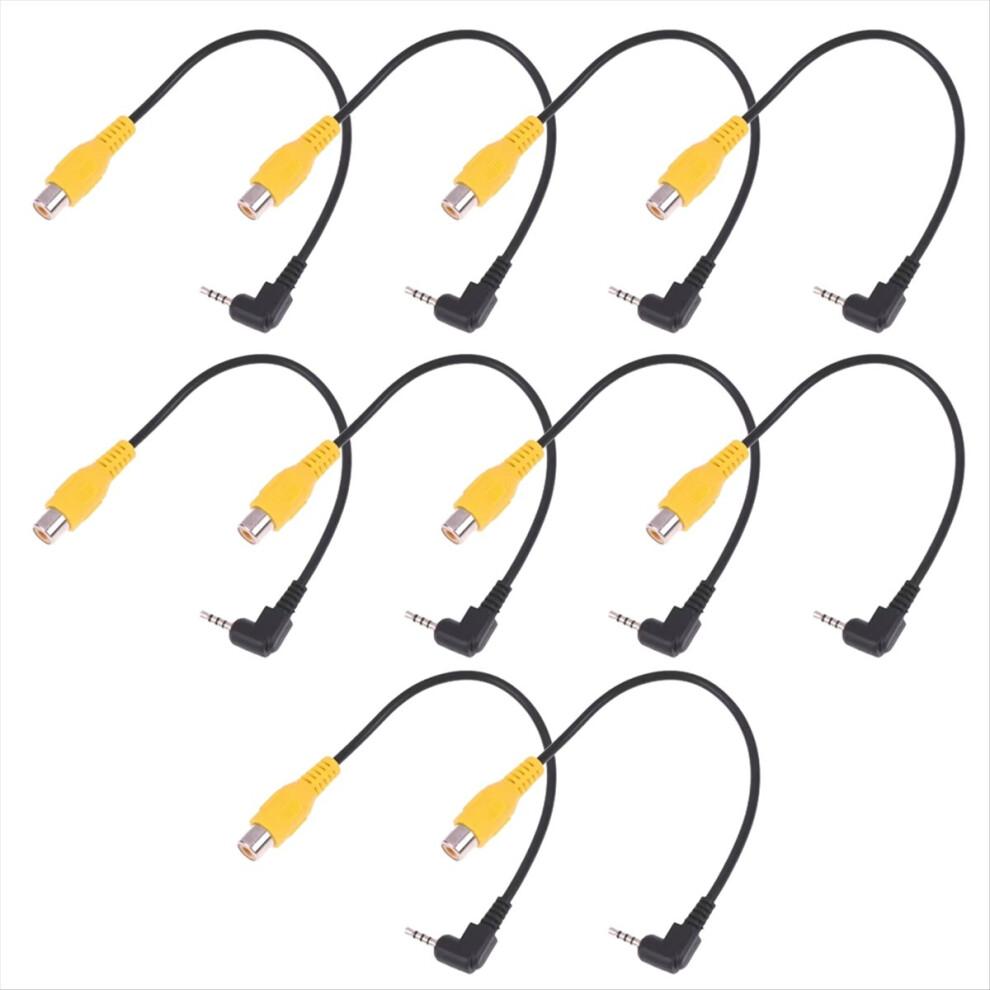 10Pc Av In Video Cable Adapter 2.5Mm Av Jack Male Plug To Female Adapter Cable For Rear Camera Converter Cable 4852840237780