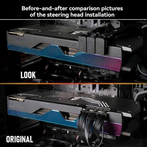 8-Pin PCIe 3.0 GPU-Stromadapter, 180-Grad-Winkelstecker, Stromadapter für Desktop-Grafikkarten 2