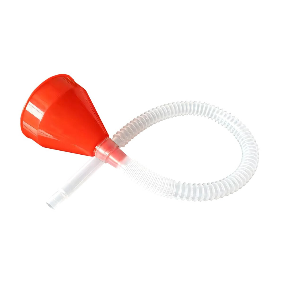 Oil Funnel With Flexible Long Spout, Wide Mouth Engine Oil And Fuel Funnel For Car And Motorcycle 9189345648779
