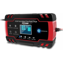 Cargador automático de baterías de 12V/24V, compensación de temperatura que garantiza una carga segura en cualquier clima, perfecto para coches,