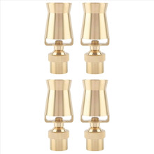 4x messing verstelbare ijstorencascade voor fonteinsproeierkop (1 inch DN25)