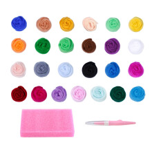 7/8/9/10 kleur naaldvilten set met-Blauwe serie 9 kleuren