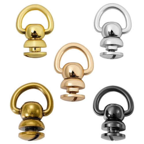 360 graden roterende D-ringen Studs-Directe gouden kleur 1