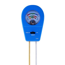 Medidor de Umidade do Solo, Medidor de pH do Solo, Teste de Fertilidade do Solo, Adequado para Jardins, Gramados e Plantas de Estufa, Azul