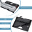 Binding Machine 21Hole 450Sheet Capacity with Starter Kit 100 Combs for Office Documents 2