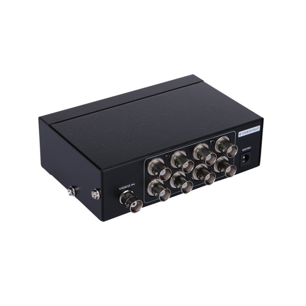 1 To 8 Bnc Video Splitter 1080P Cctv Camera Signal Distributor Amplifier With Metal Housing 9001264062668