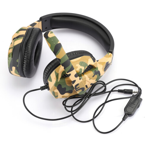 Ακουστικά Over Ear Gaming με μικρόφωνο ακύρωσης θορύβου, ευέλικτη συμβατότητα,