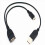 2 Micro-USB to USB Female OTG Adapter Cable with USB Power Interface Suitable for Electronic Devices with OTG 2