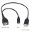 2 Micro-USB to USB Female OTG Adapter Cable with USB Power Interface Suitable for Electronic Devices with OTG 5