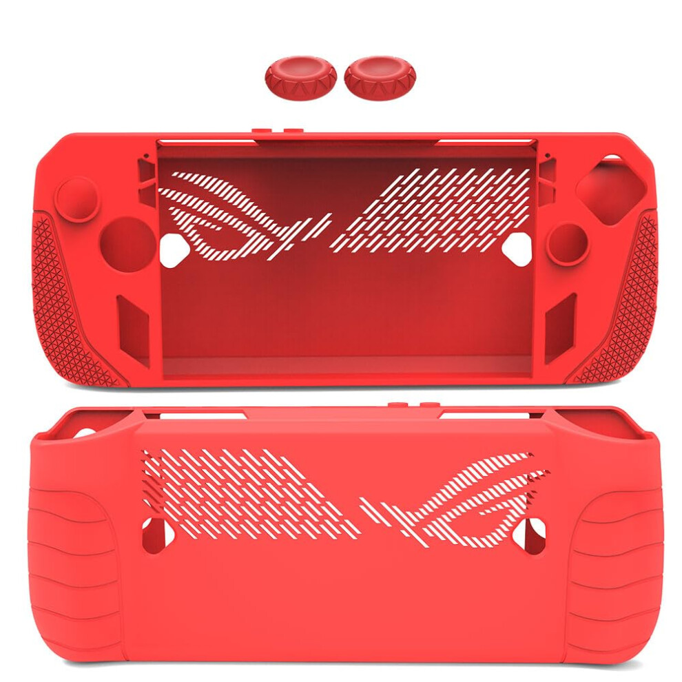 Protective Case Shockproof Silicone Cover With Ergonomic Grip And Full Coverage Protection For Rog Ally X Red 9189345649189