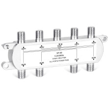 8 Way Coaxial Cable Splitter 52400MHz RG6 Compatible for Satellite TV Internet Low Signal Loss