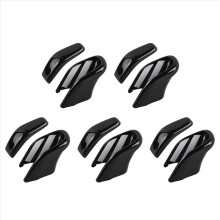 10x voor ALPHARD/VELLFIRE 40 Serie 2023+ Auto Versnellingspookknop Hoofddeksel Decoratieve Sticker Glanzend Zwart