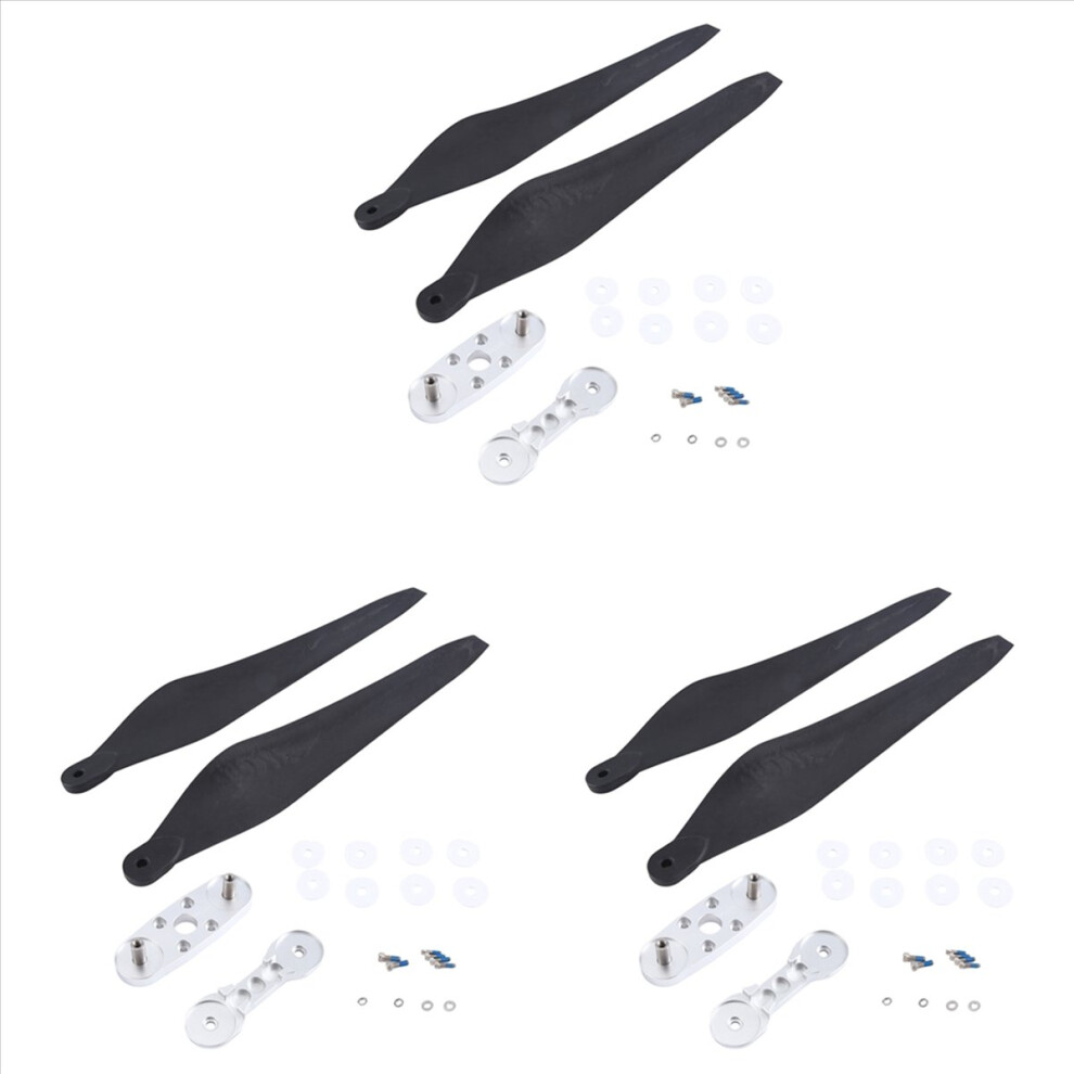 6 Pcs 3411 Ccw Folding Propeller For X9 Power System Motor For Agricultural Drone With Adapter 4852840246492