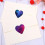 500Counts Heart Sticker Valentines Sticker Adhesive Wrapping 4