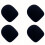 4Pcs Microphone Sponge Covers Mic Windscreens Foam Windshield for Wireless GO II 1