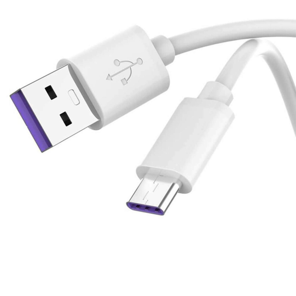 Usb C Fast Charging Cable 5A For Huawei P30 P20 Mate Series 3Pack 0.25M White 9189345648403