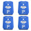 4pcs Car Parking Disc Timer Clock Arrival Time Display Blue Plastic Parking Time Tools Parking Disc Parking Meters 1