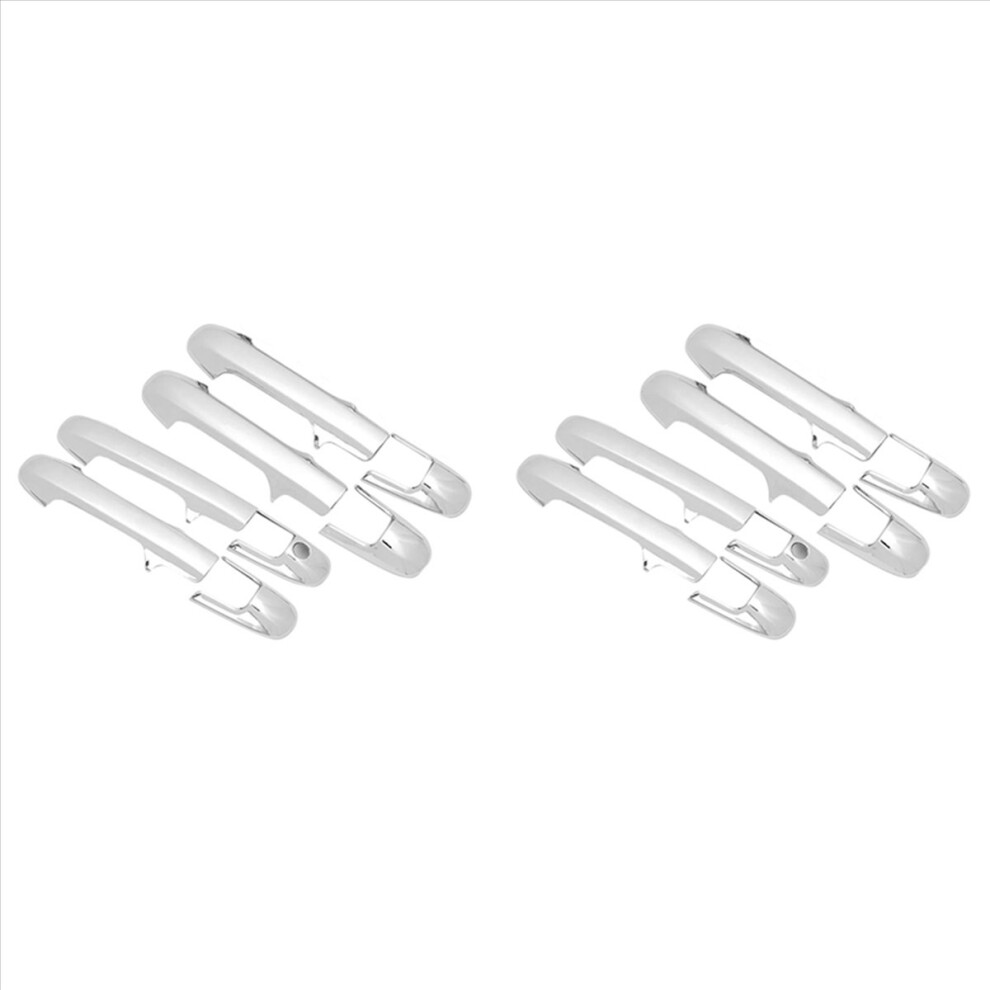 2X Chrome Car Exterior Side Door Handle Cover For Accord Sedan 4 Doors 2003-2007 Without Passenger Side Keyhole 4852840253360