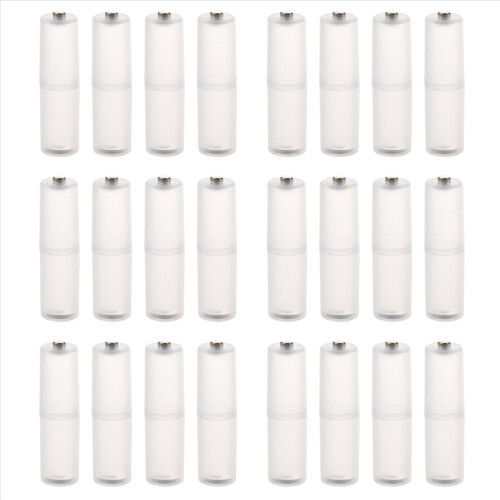24 stuks AAA naar AA batterijcelconverteradapter cilindrische behuizing