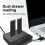 2X M.2 Duplicator M.2 Dual Bay SSD Enclosure Statement με εξωτερικό σκληρό δίσκο με κλώνο για M2 HDD SSD 5