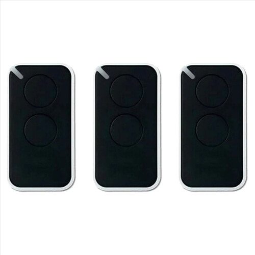 3x NICE Universal-Garagentor-Fernbedienung 433,92 MHz 2-Kanal Rolling Code A