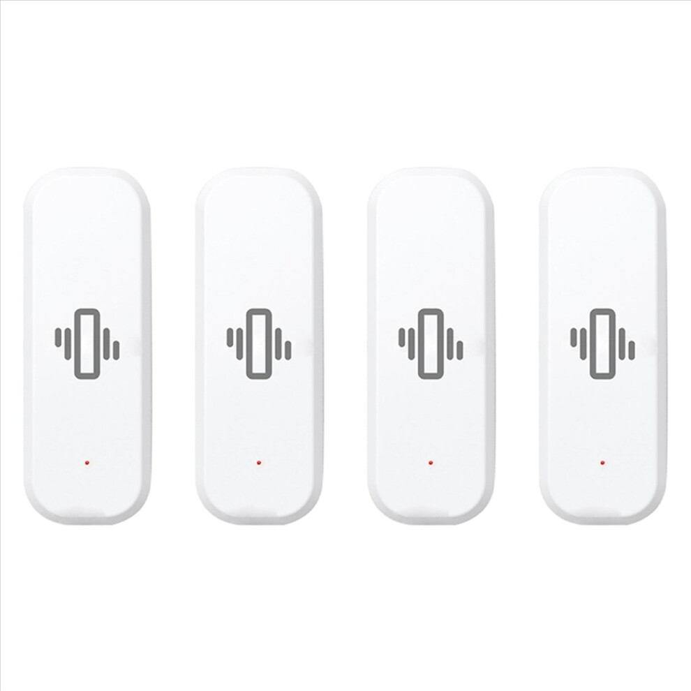 4X Zigbee Smart Vibration Sensor Detection Tuya Smart Life App Notification Real-Time Motion Vibration Alarm Smart Home 4852840245662