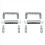Σετ 2X Tune-O- Bridge και Tailpiece με Studs για ηλεκτρική κιθάρα ABR-1 Bridge Style LP, Ασημί 1