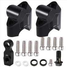 Acessórios para motocicleta: Elevador de guidão, adaptador extensor de guidão estilo drag para 800MT, 700MT e 450MT, preto.