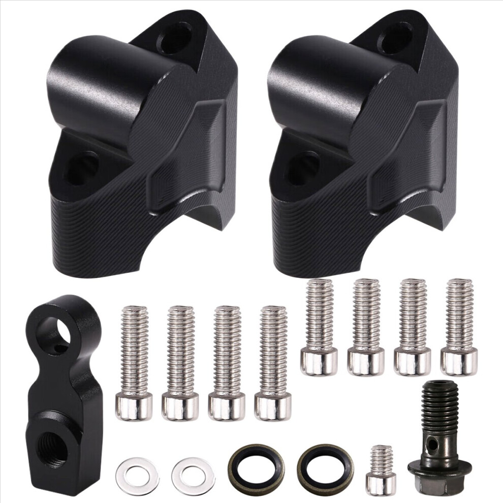 Motorcycle Accessories Handlebar Riser Drag Handle Bar Clamp Extend Adapter For 800Mt 700Mt 450Mt Black 4852840230163