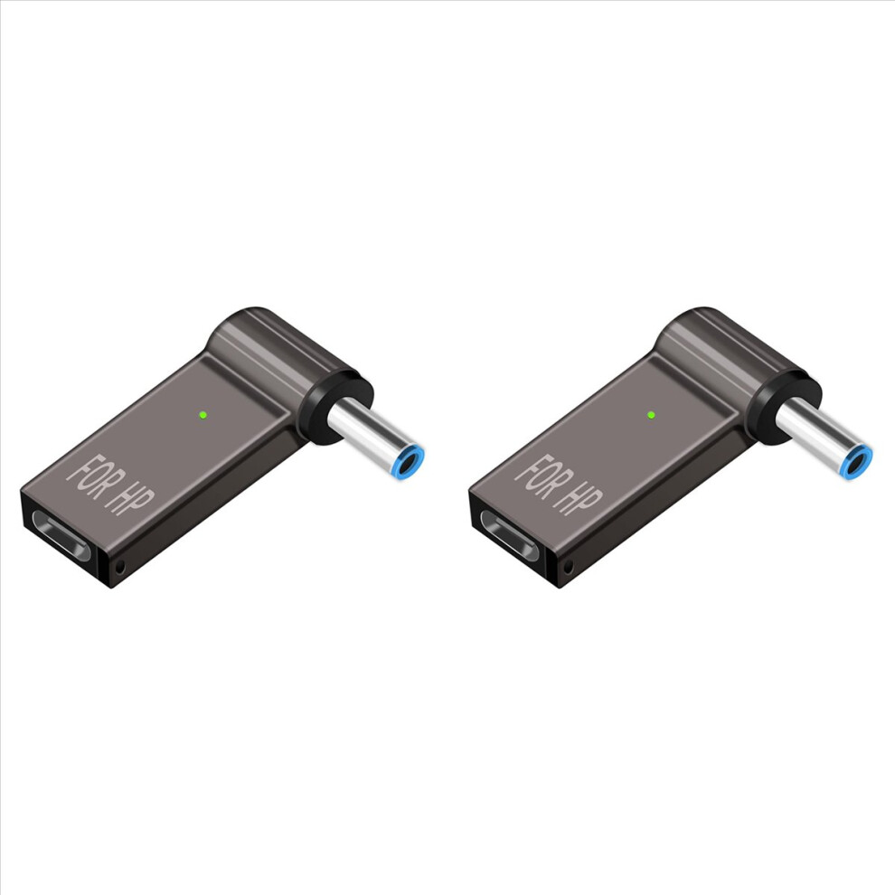 2X Usb C To 4.5Mm Laptop Charging Adapter Female Type C To Male Dc 4.5X3mm Jack Plug Converter 100W 4852840254374