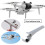 Φορητά Πόδια Επέκτασης για Dji Mini3Pro, Αύξηση Ύψους 21 χιλιοστών για Βελτιωμένη 2