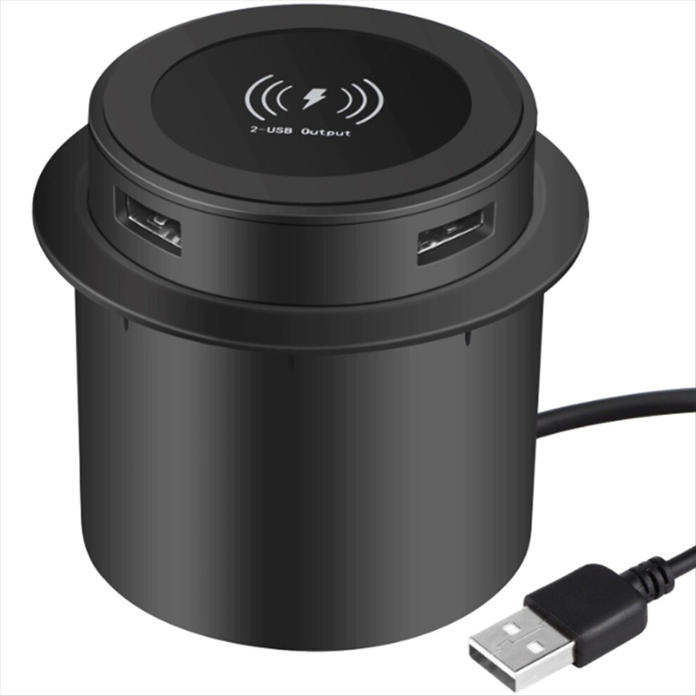 Fast Wireless Charger -Up Desktop Embedded Fast Wireless Charger With Usb Port 30W Universal 4852840240285