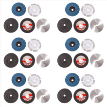 30Pcs 75mm Cutting Disc for 10mm Bore Angle Grinder Metal Circular Saw Blade Flat Flap Grinding Wheel Sanding Pads Tool