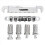 Σετ 2X Tune-O- Bridge και Tailpiece με Studs για ηλεκτρική κιθάρα ABR-1 Bridge Style LP, Ασημί 2