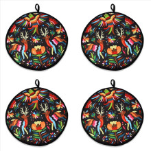 4 stuks 12 inch stoffen tas voor burrito, draagbare tortillawarmerzak voor magnetron, restaurantvoedsel, pannenkoek, C