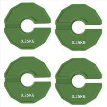 Lot de 4 disques de musculation micro-type pour haltères, poids fractionné en caoutchouc, ouverture de 35 mm, 0,25 kg